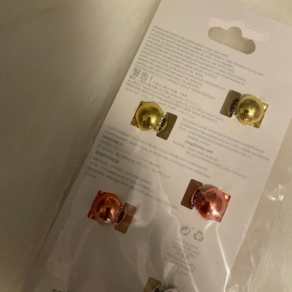 NWT Disney hair accessory clip women girl WDW 50th Anniversary pink gold silver - Picture 5 of 6